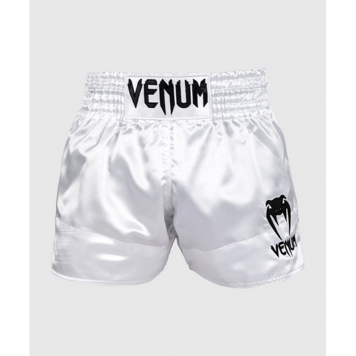 Муай Тай Шорти - Venum Muay Thai Shorts Classic - White/Black​